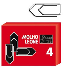 Fermagli zincati - n. 4 - 3,2 cm - Molho Leone - conf. 100 pezzi Fermagli zincati - n. 4 - 3,2 cm - Molho Leone - conf. 100 pezzi