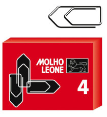 Fermagli zincati - n. 4 - 3,2 cm - Molho Leone - conf. 100 pezzi Fermagli zincati - n. 4 - 3,2 cm - Molho Leone - conf. 100 pezzi