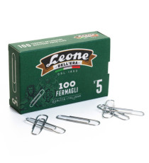 Fermagli zincati - n. 5 - 4,9 cm - Leone - conf. 100 pezzi Fermagli zincati - n. 5 - 4,9 cm - Leone - conf. 100 pezzi