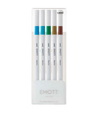 Fineliner Emott - tratto 0.4 mm - colori assortiti island - Uni Mitsubishi - conf. 5 pezzi Fineliner Emott - tratto 0.4 mm - colori assortiti island - Uni Mitsubishi - conf. 5 pezzi