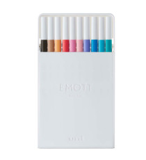 Fineliner Emott - tratto 0.4 mm - colori assortiti soft pastel - Uni Mitsubishi - conf. 10 pezzi Fineliner Emott - tratto 0.4 mm - colori assortiti soft pastel - Uni Mitsubishi - conf. 10 pezzi