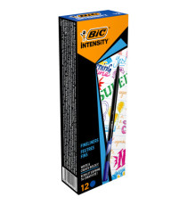 Fineliner Intensity  - punta 0,8mm - blu - Bic - conf. 12 pezzi Fineliner Intensity  - punta 0,8mm - blu - Bic - conf. 12 pezzi