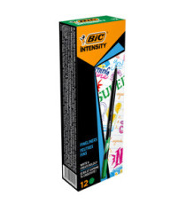 Fineliner Intensity - punta 0,8mm - verde - Bic - conf. 12 pezzi
