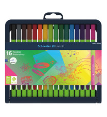 Fineliner Line-Up - punta 0,4mm -  colori assortiti - Schneider - astuccio 16 pezzi Fineliner Line-Up - punta 0,4mm -  colori assortiti - Schneider - astuccio 16 pezzi
