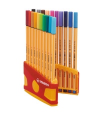 Fineliner Point 88 Color Parade - colori assortiti - Stabilo - astuccio 20 pezzi Fineliner Point 88 Color Parade - colori assortiti - Stabilo - astuccio 20 pezzi