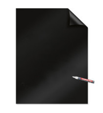 Fogli elettrostatici Magic Chart - 60 x 80 cm - nero - Legamaster - rotolo da 25 pezzi
