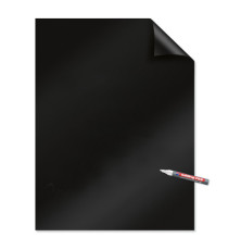 Fogli elettrostatici Magic Chart - 60 x 80 cm - nero - Legamaster - rotolo da 25 pezzi