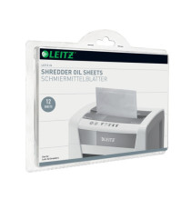 Fogli lubrificati per distruggidocumenti Leitz IQ - Leitz - scatola 12 pezzi Fogli lubrificati per distruggidocumenti Leitz IQ - Leitz - scatola 12 pezzi