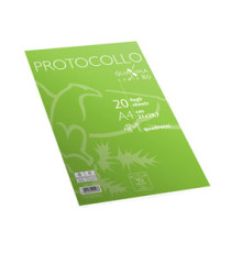 Fogli protocollo - A4 - 4 mm - 80 gr - Pigna - conf. 20 pezzi Fogli protocollo - A4 - 4 mm - 80 gr - Pigna - conf. 20 pezzi