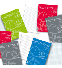 Fogli protocollo Quaxima - A4 - 5 mm - 80 gr - Pigna - conf. 200 pezzi