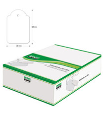 Etichette con filo A392 - 36 x 53 mm - bianco - Lebez - conf. 500 pezzi Etichette con filo A392 - 36 x 53 mm - bianco - Lebez - conf. 500 pezzi