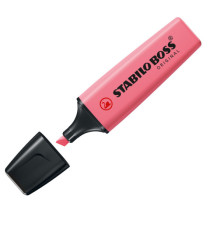 Evidenziatore Boss Original Pastel - punta a scalpello - tratto 2 - 5 mm - colori assortiti - Stabilo - busta 4 pezzi