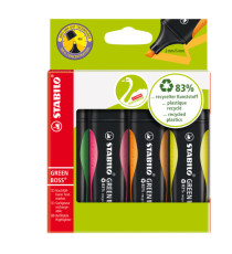 Evidenziatore Green Boss - punta a scalpello - tratto 2 - 5 mm - colori assortiti - 83% plastica riciclata - Stabilo - a Evidenziatore Green Boss - punta a scalpello - tratto 2 - 5 mm - colori assortiti - 83% plastica riciclata - Stabilo - a