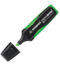 Evidenziatore Green Boss - punta a scalpello - tratto 2 - 5 mm - verde 33 - 83% plastica riciclata - Stabilo Evidenziatore Green Boss - punta a scalpello - tratto 2 - 5 mm - verde 33 - 83% plastica riciclata - Stabilo