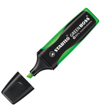 Evidenziatore Green Boss - punta a scalpello - tratto 2 - 5 mm - verde 33 - 83% plastica riciclata - Stabilo Evidenziatore Green Boss - punta a scalpello - tratto 2 - 5 mm - verde 33 - 83% plastica riciclata - Stabilo