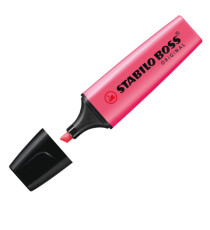 Evidenziatore Stabilo Boss Original - punta a scalpello - tratto 2 - 5 mm - rosa 56 - Stabilo Evidenziatore Stabilo Boss Original - punta a scalpello - tratto 2 - 5 mm - rosa 56 - Stabilo