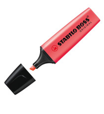 Evidenziatore Stabilo Boss Original - punta a scalpello - tratto 2 - 5 mm - rosso 40 - Stabilo Evidenziatore Stabilo Boss Original - punta a scalpello - tratto 2 - 5 mm - rosso 40 - Stabilo