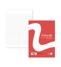Foglio protocollo - A4 - 1 rigo - 60 gr - BM - conf. 20 pezzi