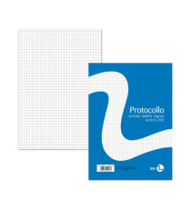 Foglio protocollo - A4 - 4 mm - 60 gr - BM - conf. 20 pezzi