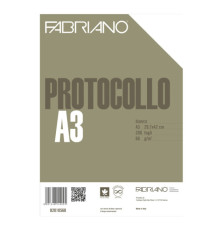 Foglio protocollo - A4 - senza rigatura - 60 gr - bianco - Fabriano - conf. 200 pezzi