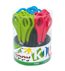 Forbice Snippy - centimetrata - punta tonda - 13,5 cm - lama acciaio inox - colori assortiti - Lebez - conf. 24 pezzi Forbice Snippy - centimetrata - punta tonda - 13,5 cm - lama acciaio inox - colori assortiti - Lebez - conf. 24 pezzi