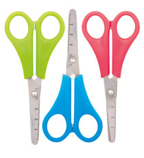 Forbice Snippy - centimetrata - punta tonda - 13,5 cm - lama acciaio inox - colori assortiti - Lebez - conf. 24 pezzi Forbice Snippy - centimetrata - punta tonda - 13,5 cm - lama acciaio inox - colori assortiti - Lebez - conf. 24 pezzi