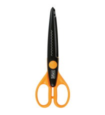 Forbice Snippy Zig Zag - 17 cm - lama acciaio - colori assortiti - Lebez