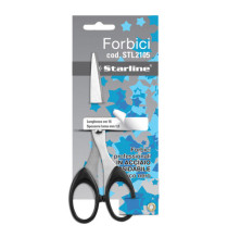 Forbici - 16 cm - lama in acciaio - impugnatura in ABS - nero - Starline Forbici - 16 cm - lama in acciaio - impugnatura in ABS - nero - Starline