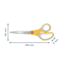 Forbici Cosy - 205 mm - acciaio - giallo - Leitz Forbici Cosy - 205 mm - acciaio - giallo - Leitz