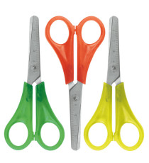 Forbici per mancini centimetrate - 13,5 cm - colori assortiti - Lebez - barattolo 24 pezzi Forbici per mancini centimetrate - 13,5 cm - colori assortiti - Lebez - barattolo 24 pezzi