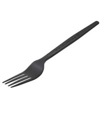 Forchetta monouso in CPLA - 16 cm - nero - Leone - conf. 50 pezzi Forchetta monouso in CPLA - 16 cm - nero - Leone - conf. 50 pezzi