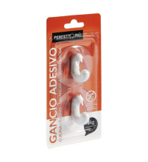 Gancio adesivo - mod.G - Perfetto - conf. 2 pezzi Gancio adesivo - mod.G - Perfetto - conf. 2 pezzi