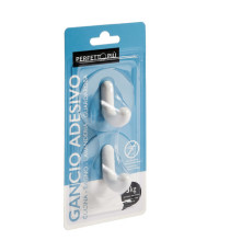 Gancio adesivo - mod.J - Perfetto - conf. 2 pezzi Gancio adesivo - mod.J - Perfetto - conf. 2 pezzi