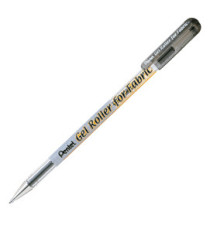 Gel Roller per tessuto - punta 1,00mm - nero - inchiostro permanente  - Pentel