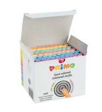 Gessetti tondi -  ø 9x80 mm - colorati - Primo - Scatola 100 gessetti tondi Gessetti tondi -  ø 9x80 mm - colorati - Primo - Scatola 100 gessetti tondi