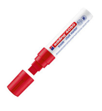 Marcatore a gesso liquido 4090 - punta scalpello - da 4 a 15mm - rosso - Edding