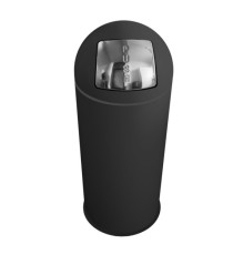 Gettacarte Push - diametro 35 cm - H 92 cm - nero - Stilcasa Gettacarte Push - diametro 35 cm - H 92 cm - nero - Stilcasa