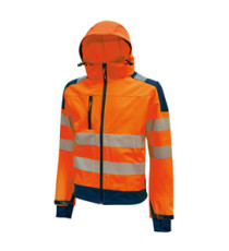Giacca alta visibilità Softshell Miky - taglia L - arancio fluo - U-Power Giacca alta visibilità Softshell Miky - taglia L - arancio fluo - U-Power