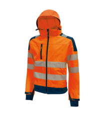 Giacca alta visibilità Softshell Miky - taglia L - arancio fluo - U-Power Giacca alta visibilità Softshell Miky - taglia L - arancio fluo - U-Power