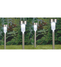 Lampada solare da giardino GS001 led 1,2W misura 36x5.5cm - IP44 lampione, segnapassi ad energia solare con pannello incorporato