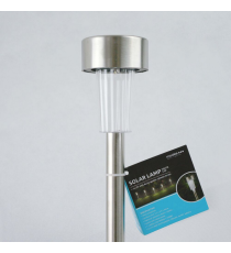 Lampada solare da giardino GS001 led 1,2W misura 36x5.5cm - IP44 lampione, segnapassi ad energia solare con pannello incorporato Lampada solare da giardino GS001 led 1,2W misura 36x5.5cm - IP44 lampione, segnapassi ad energia solare con pannello incorporato