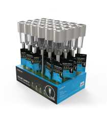 Lampada solare da giardino GS001 led 1,2W misura 36x5.5cm - IP44 lampione, segnapassi ad energia solare con pannello incorporato Lampada solare da giardino GS001 led 1,2W misura 36x5.5cm - IP44 lampione, segnapassi ad energia solare con pannello incorporato