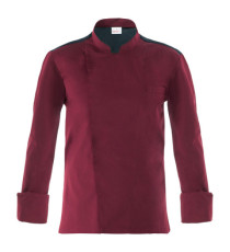 Giacca cuoco Raul - da uomo - manica lunga - taglia M - bordeaux - Giblor's Giacca cuoco Raul - da uomo - manica lunga - taglia M - bordeaux - Giblor's