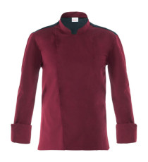 Giacca cuoco Raul - da uomo - manica lunga - taglia M - bordeaux - Giblor's Giacca cuoco Raul - da uomo - manica lunga - taglia M - bordeaux - Giblor's
