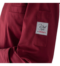 Giacca cuoco Raul - da uomo - manica lunga - taglia M - bordeaux - Giblor's Giacca cuoco Raul - da uomo - manica lunga - taglia M - bordeaux - Giblor's