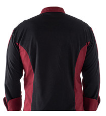 Giacca cuoco Raul - da uomo - manica lunga - taglia M - bordeaux - Giblor's Giacca cuoco Raul - da uomo - manica lunga - taglia M - bordeaux - Giblor's
