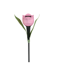 Lampada solare da giardino GS004 a fiore led 1,2W misura 31x4.7cm IP44 lampione,segnapassi ad energia solare pannello incorpor