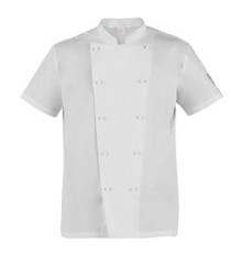 Giacca cuoco Tommaso - da uomo - manica corta - taglia L - bianco - Giblor's Giacca cuoco Tommaso - da uomo - manica corta - taglia L - bianco - Giblor's