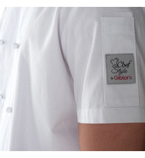 Giacca cuoco Tommaso - da uomo - manica corta - taglia L - bianco - Giblor's Giacca cuoco Tommaso - da uomo - manica corta - taglia L - bianco - Giblor's