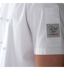 Giacca cuoco Tommaso - da uomo - manica corta - taglia L - bianco - Giblor's Giacca cuoco Tommaso - da uomo - manica corta - taglia L - bianco - Giblor's